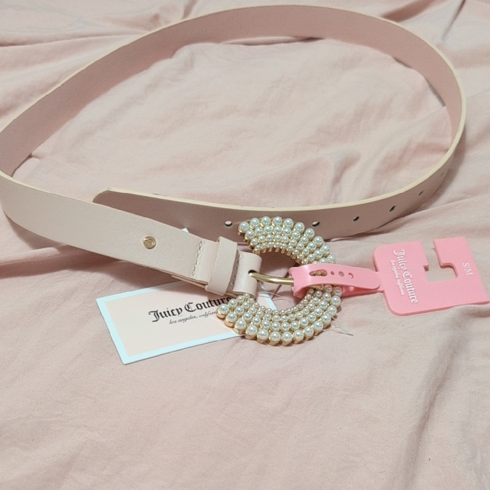 Juicy Couture Pearl Pink Belt S/M 36-30"
